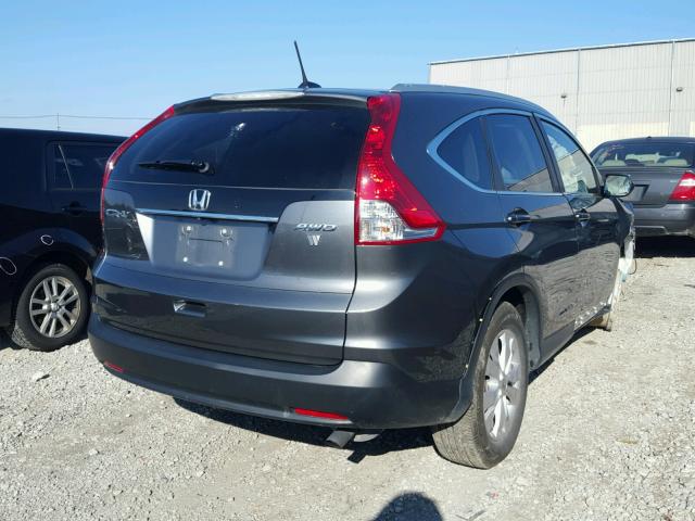 2HKRM4H75EH675972 - 2014 HONDA CR-V EXL CHARCOAL photo 4