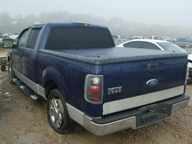 1FTRW12W37KC31776 - 2007 FORD F150 SUPER BLUE photo 3