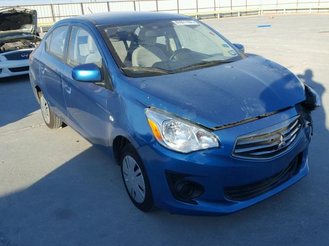 ML32F3FJ6HHF10428 - 2017 MITSUBISHI MIRAGE G4 BLUE photo 1