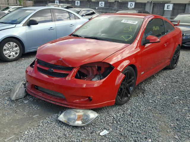 1G1AP18X897224945 - 2009 CHEVROLET COBALT SS RED photo 2