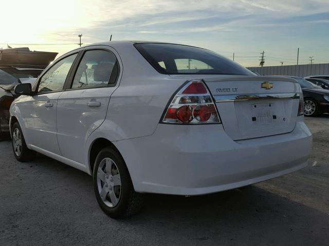 KL1TD5DE6AB119463 - 2010 CHEVROLET AVEO LS 白色 照片 3