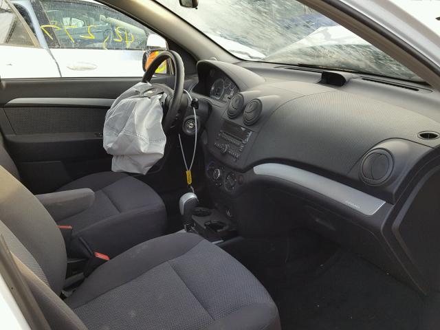 KL1TD5DE6AB119463 - 2010 CHEVROLET AVEO LS 白色 照片 5