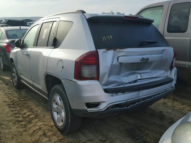 1C4NJCBA5ED595082 - 2014 JEEP COMPASS SP SILVER photo 3