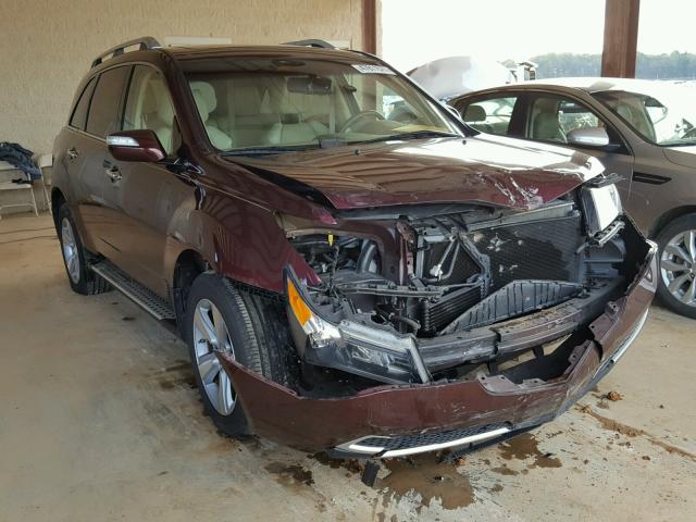 2HNYD2H27CH508596 - 2012 ACURA MDX MAROON photo 1