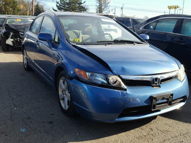 1HGFA16856L068720 - 2006 HONDA CIVIC EX BLUE photo 1