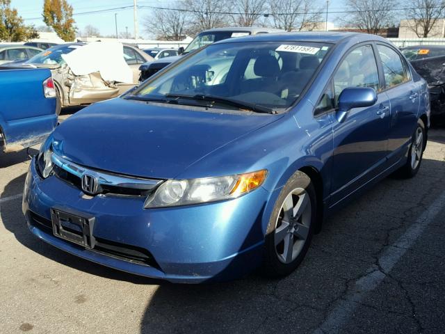 1HGFA16856L068720 - 2006 HONDA CIVIC EX BLUE photo 2