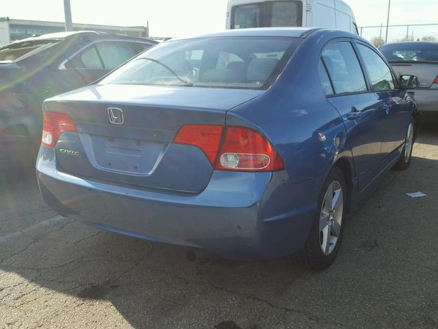 1HGFA16856L068720 - 2006 HONDA CIVIC EX BLUE photo 4