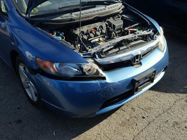 1HGFA16856L068720 - 2006 HONDA CIVIC EX BLUE photo 9