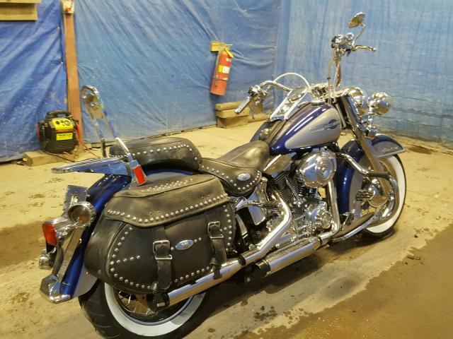 1HD1BW5117Y018035 - 2007 HARLEY-DAVIDSON FLSTC BLUE photo 4