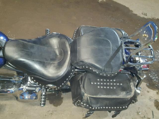 1HD1BW5117Y018035 - 2007 HARLEY-DAVIDSON FLSTC BLUE photo 6