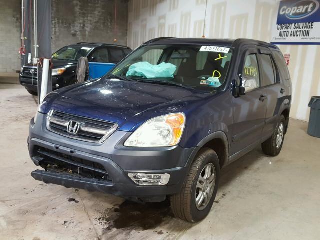 JHLRD788X4C017474 - 2004 HONDA CR-V EX ლურჯი ფოტო 2