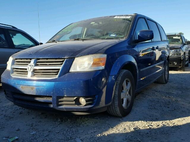 2D4RN5D15AR256153 - 2010 DODGE GRAND CARA BLUE photo 2