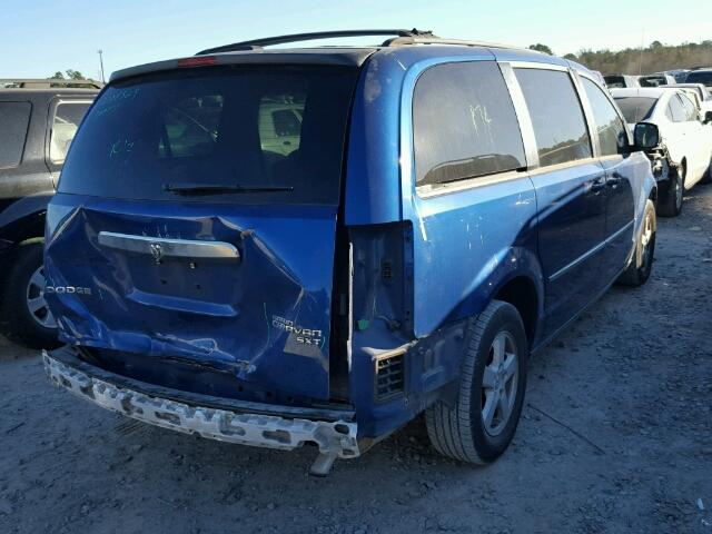 2D4RN5D15AR256153 - 2010 DODGE GRAND CARA BLUE photo 4