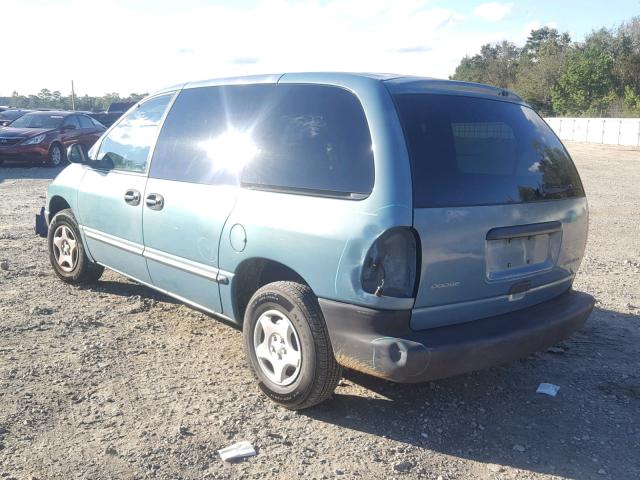 2B4FP2531WR816117 - 1998 DODGE CARAVAN TEAL photo 3