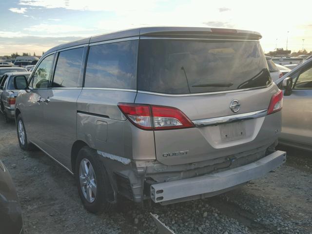 JN8AE2KP1B9012110 - 2011 NISSAN QUEST S GOLD photo 3