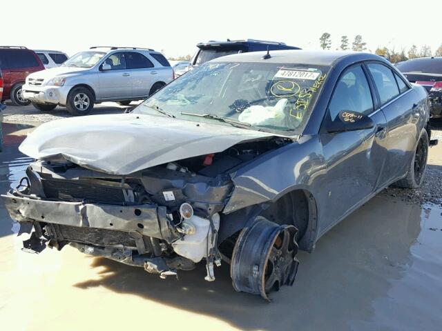 1G2ZG57B684139453 - 2008 PONTIAC G6 BASE GRAY photo 2