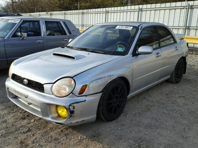 JF1GD67502H515498 - 2002 SUBARU IMPREZA RS SILVER photo 2