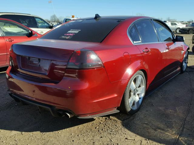 6G2EC57Y29L168294 - 2009 PONTIAC G8 GT RED photo 4