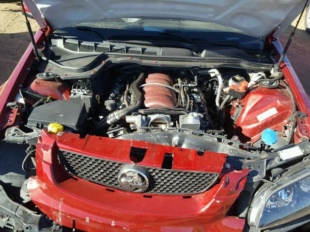 6G2EC57Y29L168294 - 2009 PONTIAC G8 GT RED photo 7