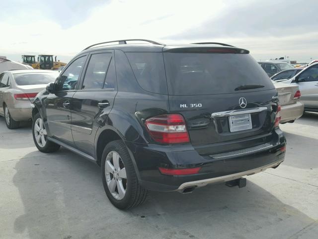 4JGBB86E69A454387 - 2009 MERCEDES-BENZ ML 350 BLACK photo 3