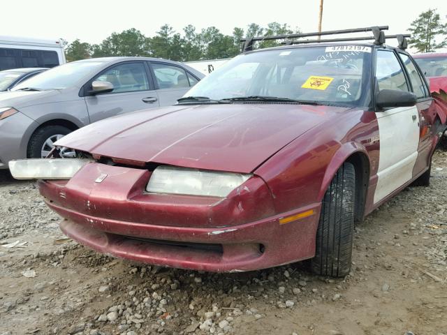 1G8ZJ5278SZ189548 - 1995 SATURN SL2 BURGUNDY photo 2