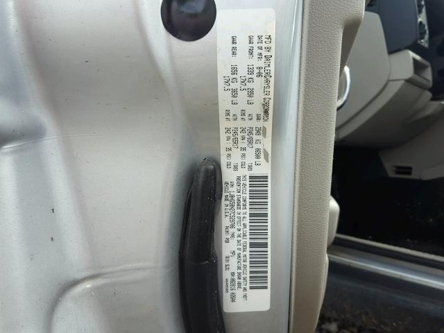 1J8HG58N27C529706 - 2007 JEEP COMMANDER SILVER photo 10