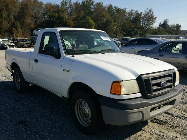 1FTYR10D15PA64726 - 2005 FORD RANGER WHITE photo 1