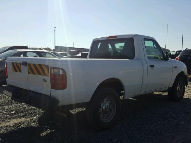 1FTYR10D15PA64726 - 2005 FORD RANGER WHITE photo 4