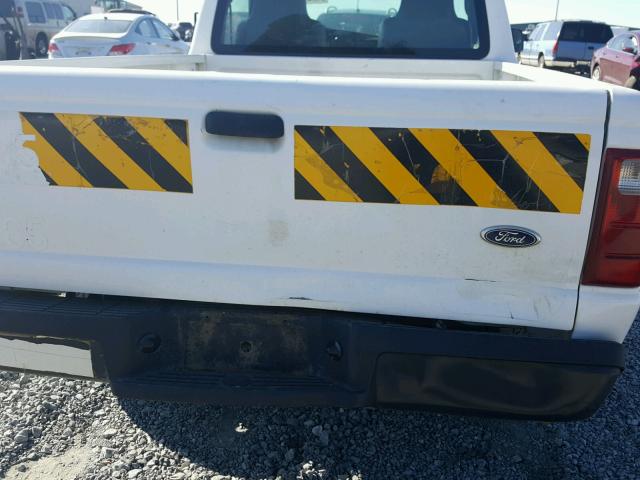 1FTYR10D15PA64726 - 2005 FORD RANGER WHITE photo 9