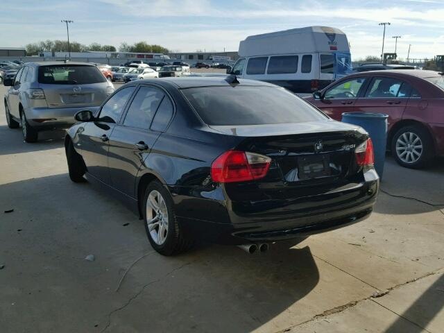 WBAVC53548FZ85667 - 2008 BMW 328 I SULE BLACK photo 3