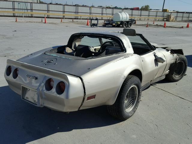 1G1AY0783C5102899 - 1982 CHEVROLET CORVETTE SILVER photo 4