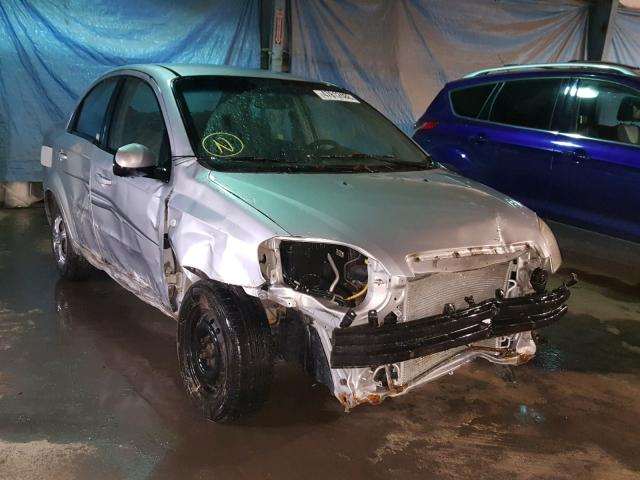 KL1TD56677B158593 - 2007 CHEVROLET AVEO BASE Srebrny zdjęcie 1