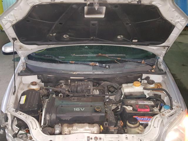 KL1TD56677B158593 - 2007 CHEVROLET AVEO BASE Srebrny zdjęcie 7
