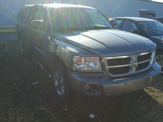 1D7HW48N08S546134 - 2008 DODGE DAKOTA QUA GRAY photo 1