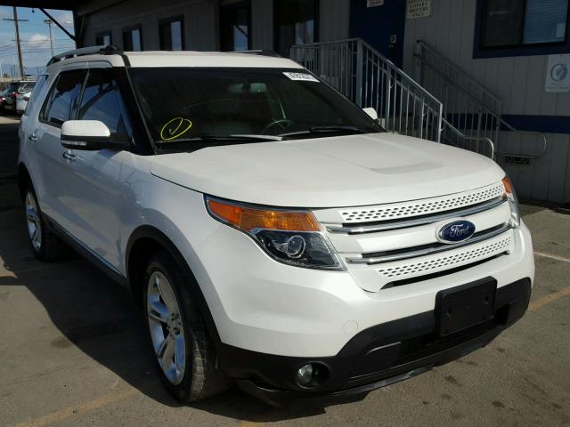 1FM5K7F85FGA54377 - 2015 FORD EXPLORER L WHITE photo 1