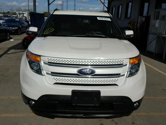 1FM5K7F85FGA54377 - 2015 FORD EXPLORER L WHITE photo 9