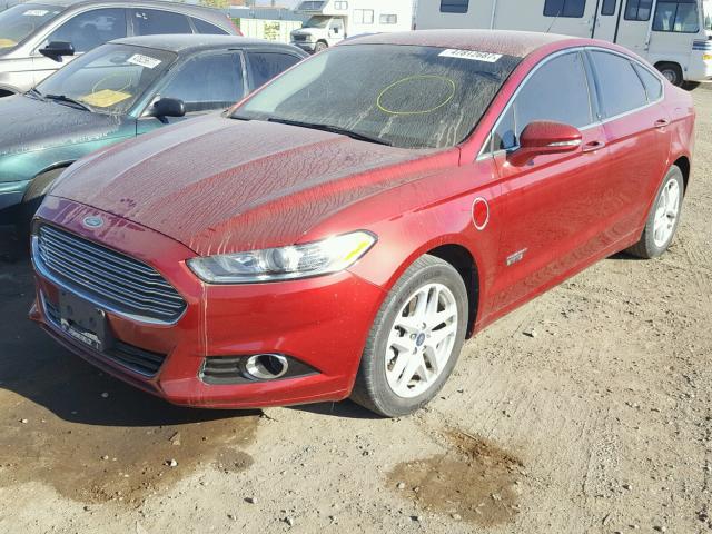 3FA6P0SU5GR306228 - 2016 FORD FUSION TIT RED photo 2