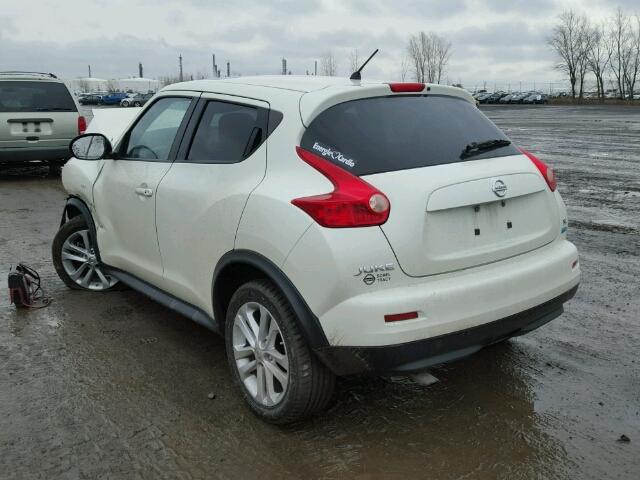 JN8AF5MR1CT110572 - 2012 NISSAN JUKE S WHITE photo 3