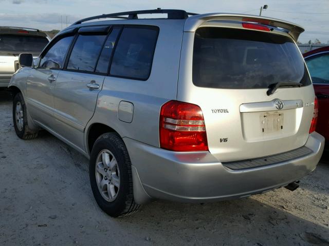 JTEGF21A530096482 - 2003 TOYOTA HIGHLANDER SILVER photo 3