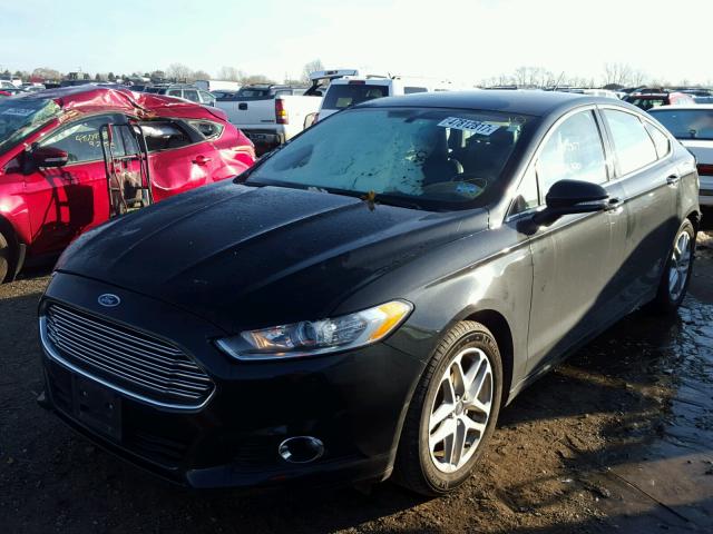 3FA6P0HR5DR164641 - 2013 FORD FUSION SE BLACK photo 2