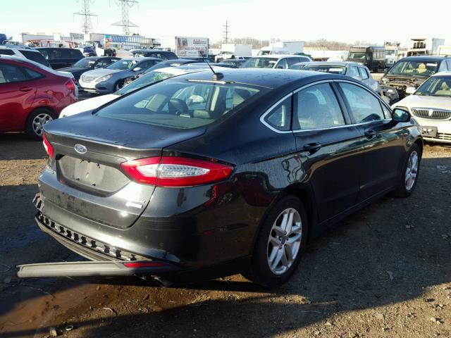 3FA6P0HR5DR164641 - 2013 FORD FUSION SE BLACK photo 4