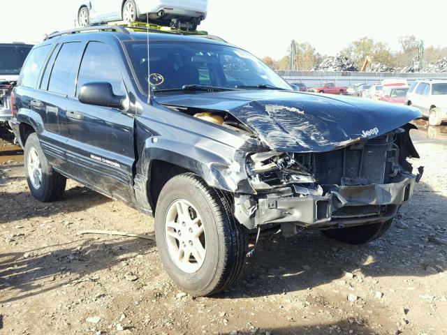 1J4GW48SX4C203485 - 2004 JEEP GRAND CHER BLACK photo 1