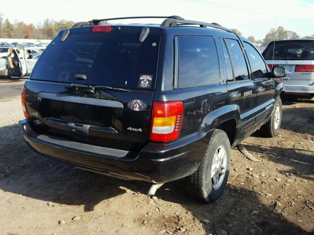 1J4GW48SX4C203485 - 2004 JEEP GRAND CHER BLACK photo 4