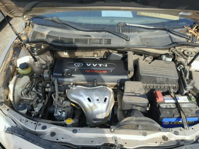 4T1BE46K29U825288 - 2009 TOYOTA CAMRY BASE BROWN photo 7