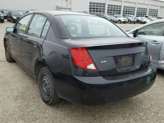 1G8AF52F73Z178841 - 2003 SATURN ION LEVEL BLACK photo 3