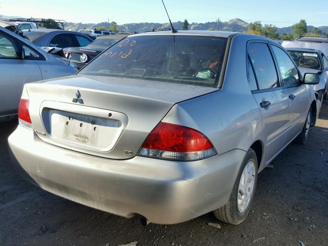 JA3AJ26E84U035799 - 2004 MITSUBISHI LANCER ES BEIGE photo 4