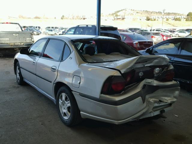 2G1WF52EX49355695 - 2004 CHEVROLET IMPALA SILVER photo 3