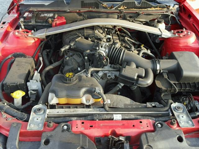 1ZVBP8EM1E5215800 - 2014 FORD MUSTANG RED photo 7