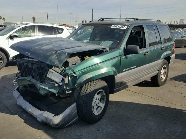 1J4FX58S0VC775309 - 1997 JEEP GRAND CHER GREEN photo 2