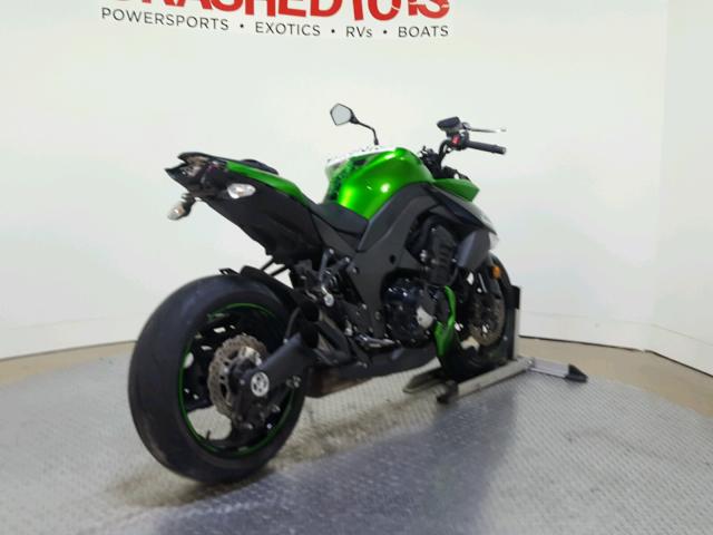 JKAZRCD19DA038600 - 2013 KAWASAKI ZR1000 D GREEN photo 8